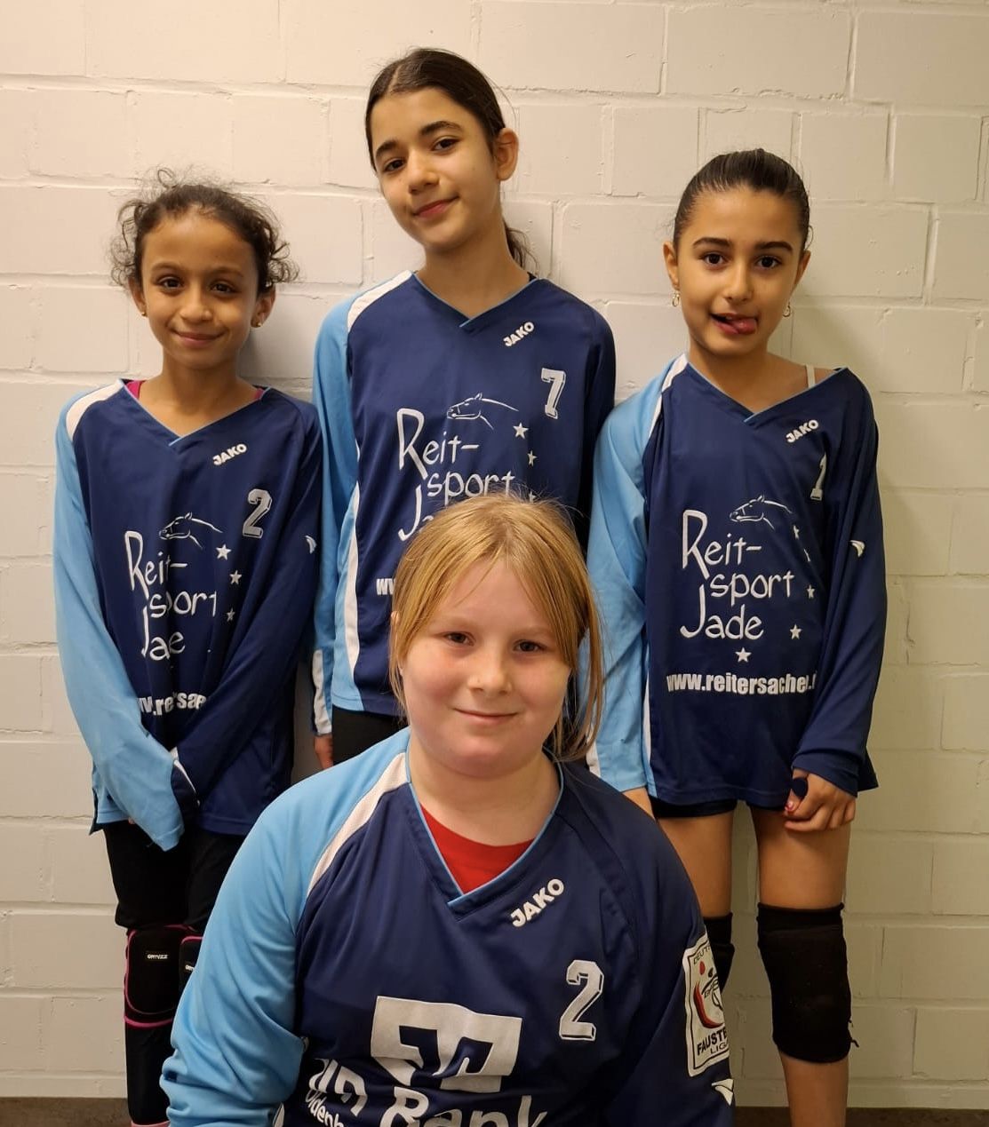 22.11.25: Heute noch ohne Sieg bei der wU12 - ASV 3.
Von links: Mayan Murad, Silvana El-Kassar, Lara Safwan Majeed; vorne: Mia Delitzscher.	