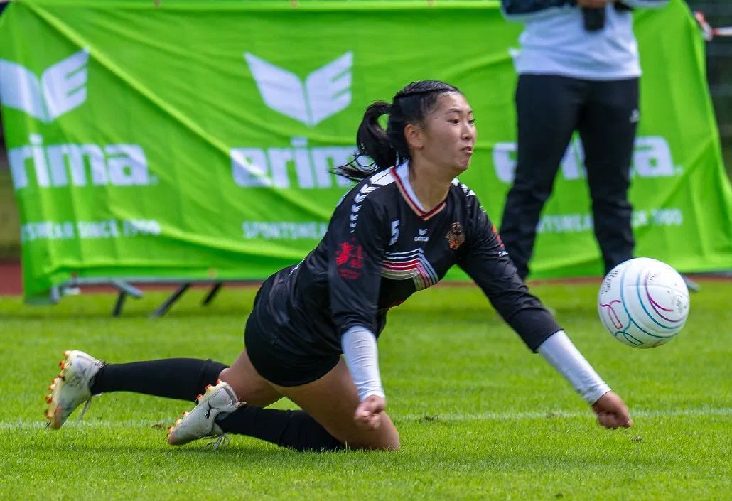 23.08.2026: Europameister bei den U21-Frauen in München: Minh Anh Tran (Foto), Anastasia Will, Lena Meidenstein und Lea Delitzscher.